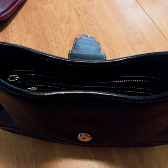 Coach Handbag Shoulder Bag Black Leather - Picture 8 of 8